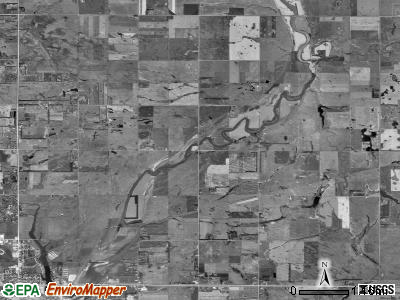 Valley township, South Dakota satellite photo by USGS