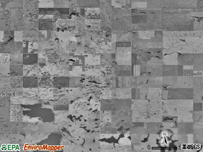 Pearl township, South Dakota satellite photo by USGS