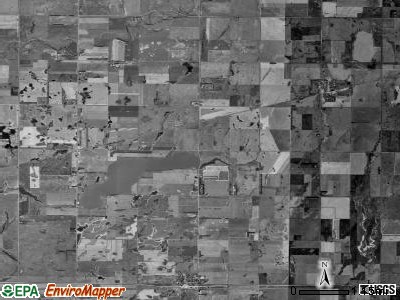 Cavour township, South Dakota satellite photo by USGS