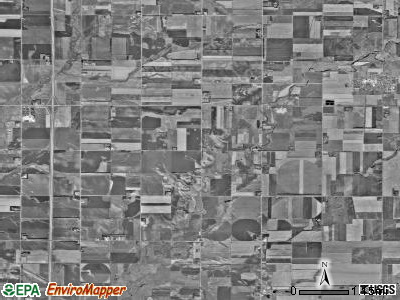 Afton township, South Dakota satellite photo by USGS