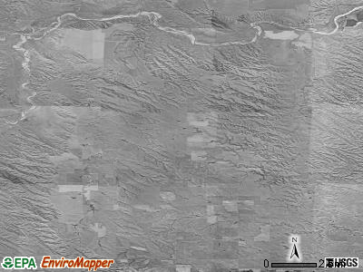 Rainy Creek/Cheyenne township, South Dakota satellite photo by USGS