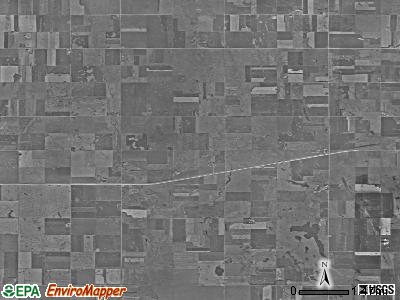 Manchester township, South Dakota satellite photo by USGS