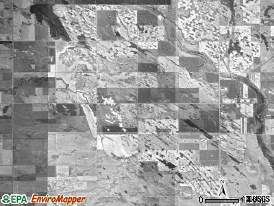 Sand Creek township, South Dakota satellite photo by USGS