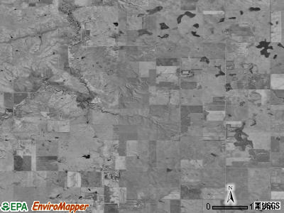 Cedar township, South Dakota satellite photo by USGS