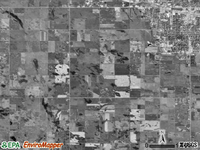 Clyde township, South Dakota satellite photo by USGS