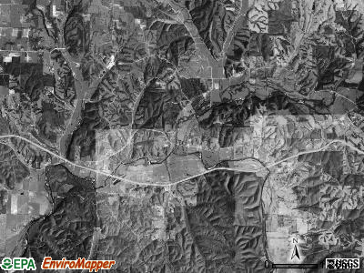 Logan township, Arkansas satellite photo by USGS