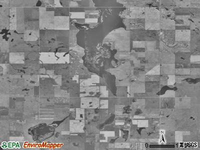 Glendale township, South Dakota satellite photo by USGS