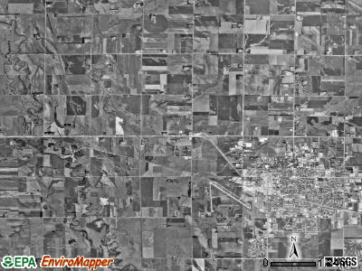 Brookings township, South Dakota satellite photo by USGS