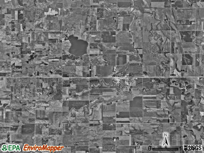 Volga township, South Dakota satellite photo by USGS