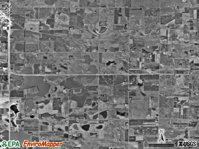 Bangor township, South Dakota satellite photo by USGS