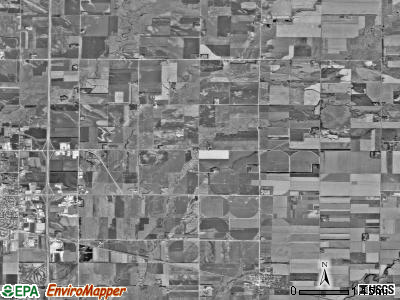 Aurora township, South Dakota satellite photo by USGS