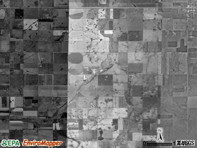 Logan township, South Dakota satellite photo by USGS