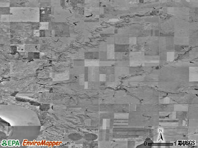 Raber township, South Dakota satellite photo by USGS