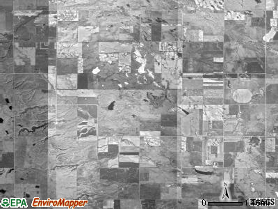 Burr Oak township, South Dakota satellite photo by USGS
