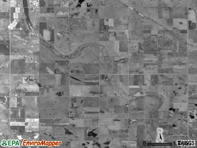 Kellogg township, South Dakota satellite photo by USGS
