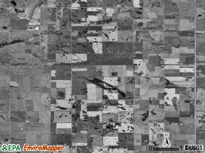 Grant township, South Dakota satellite photo by USGS