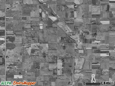 Clifton township, South Dakota satellite photo by USGS