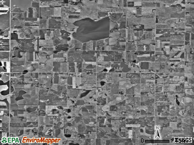 Lake Sinai township, South Dakota satellite photo by USGS