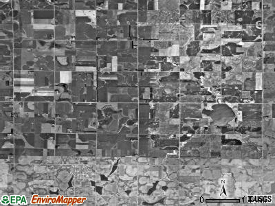 Badus township, South Dakota satellite photo by USGS