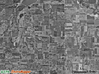 Fremont township, South Dakota satellite photo by USGS