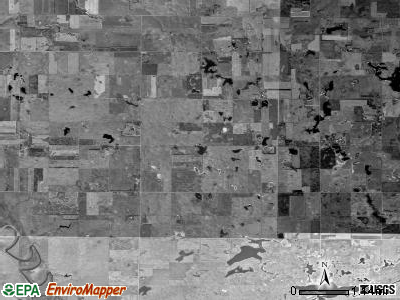 Floyd township, South Dakota satellite photo by USGS