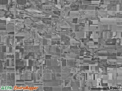 Riverview township, South Dakota satellite photo by USGS