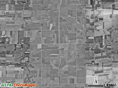 Spring Creek township, South Dakota satellite photo by USGS