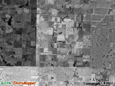Afton township, South Dakota satellite photo by USGS