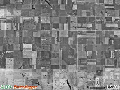 Grafton township, South Dakota satellite photo by USGS