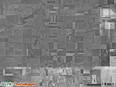 Carthage township, South Dakota satellite photo by USGS