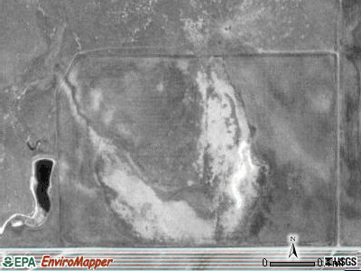 Ash township, South Dakota satellite photo by USGS