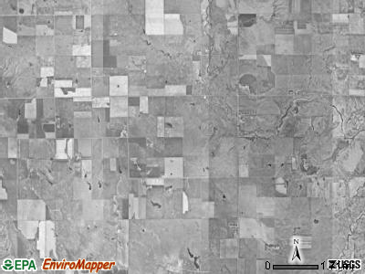 Elvira township, South Dakota satellite photo by USGS