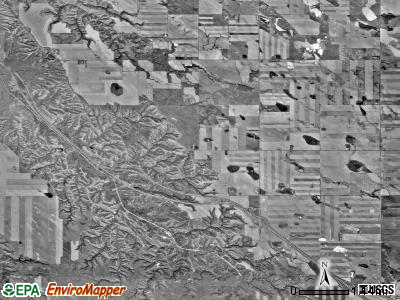 Lake Flat township, South Dakota satellite photo by USGS