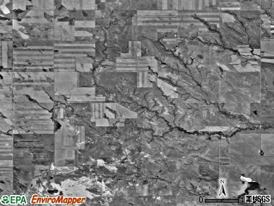 Lake Hill township, South Dakota satellite photo by USGS