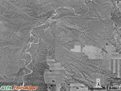 Wasta township, South Dakota satellite photo by USGS