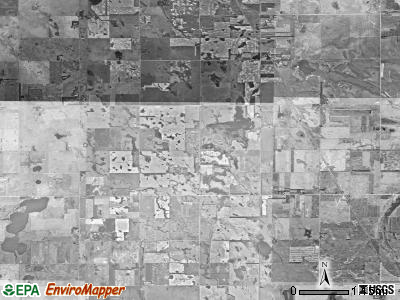 Twin Lake township, South Dakota satellite photo by USGS