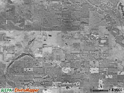 Logan township, South Dakota satellite photo by USGS