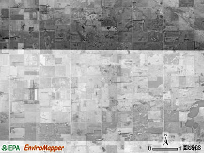 Blaine township, South Dakota satellite photo by USGS