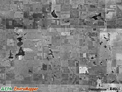 Roswell township, South Dakota satellite photo by USGS