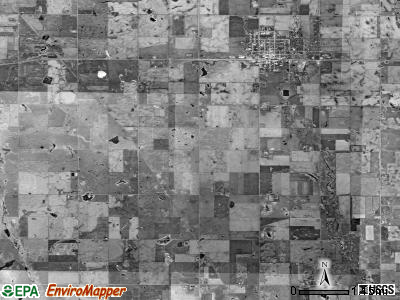 Howard township, South Dakota satellite photo by USGS