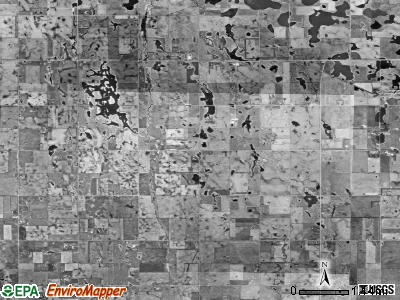 Clearwater township, South Dakota satellite photo by USGS