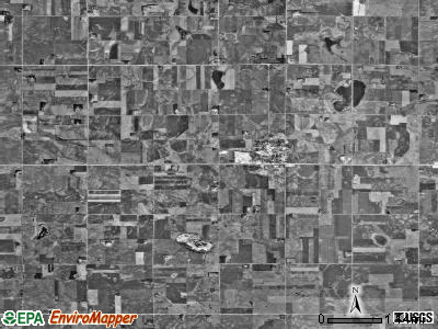 Colman township, South Dakota satellite photo by USGS