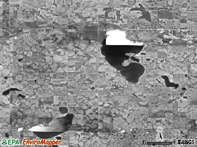 Herman township, South Dakota satellite photo by USGS