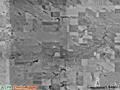 Morgan township, South Dakota satellite photo by USGS