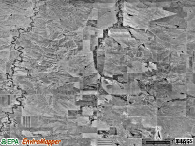 Jewett township, South Dakota satellite photo by USGS