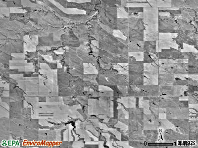Scovil township, South Dakota satellite photo by USGS
