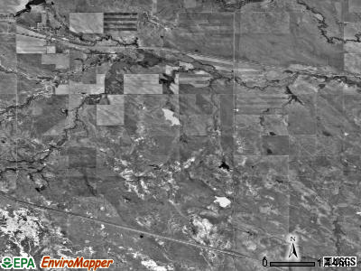 Quinn township, South Dakota satellite photo by USGS