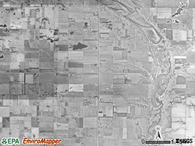 Butler township, South Dakota satellite photo by USGS