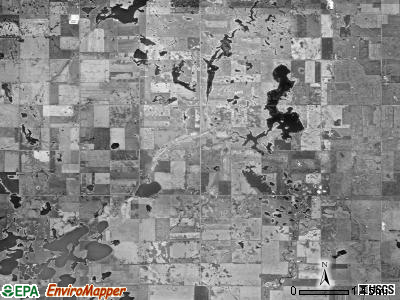 Beaver township, South Dakota satellite photo by USGS