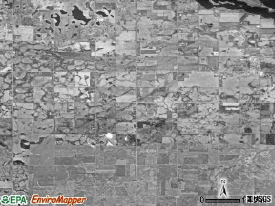 Franklin township, South Dakota satellite photo by USGS